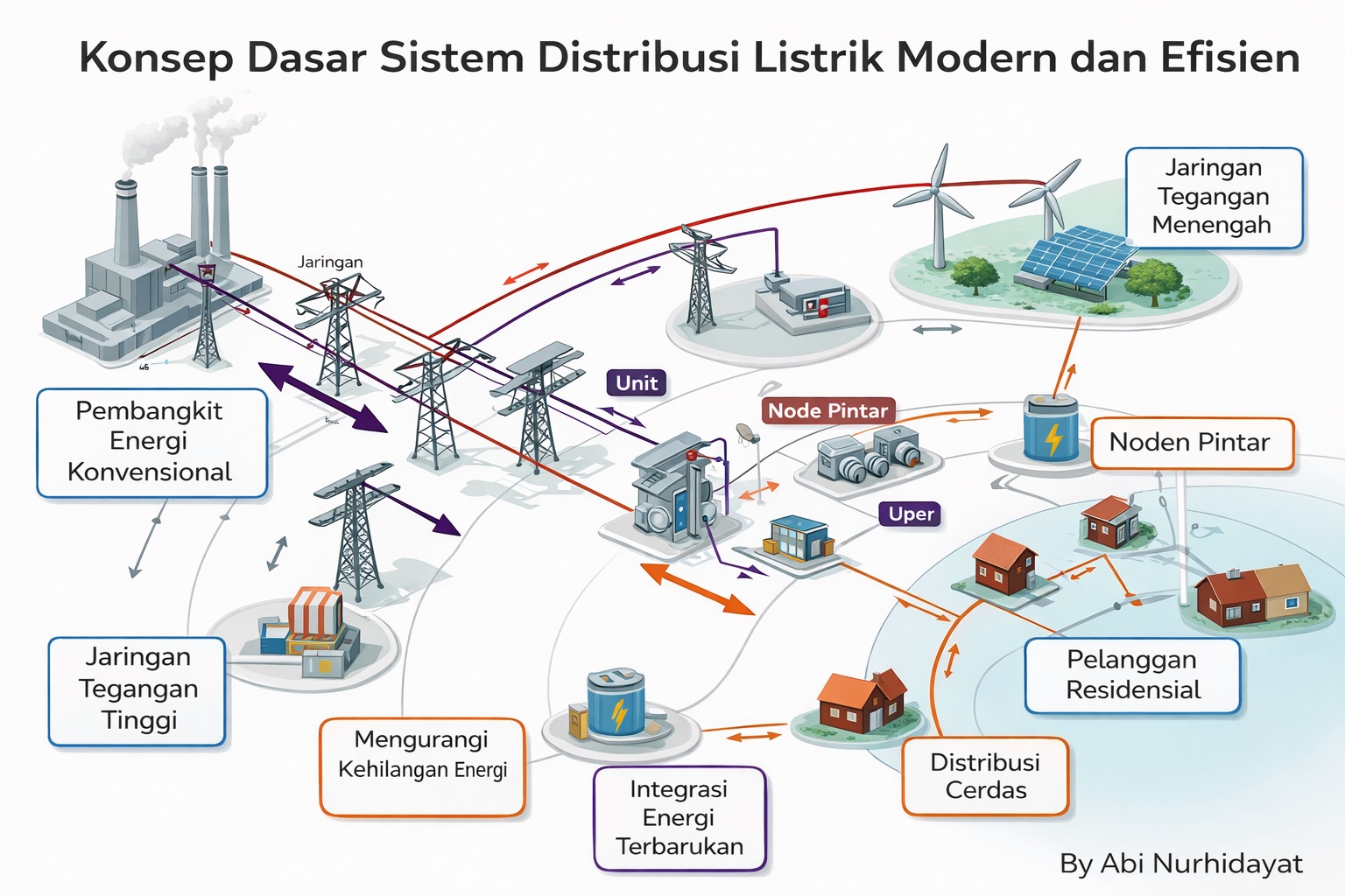 konsep distribusi listrik modern v2
